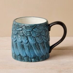 John Derain Blue Feather Mug
